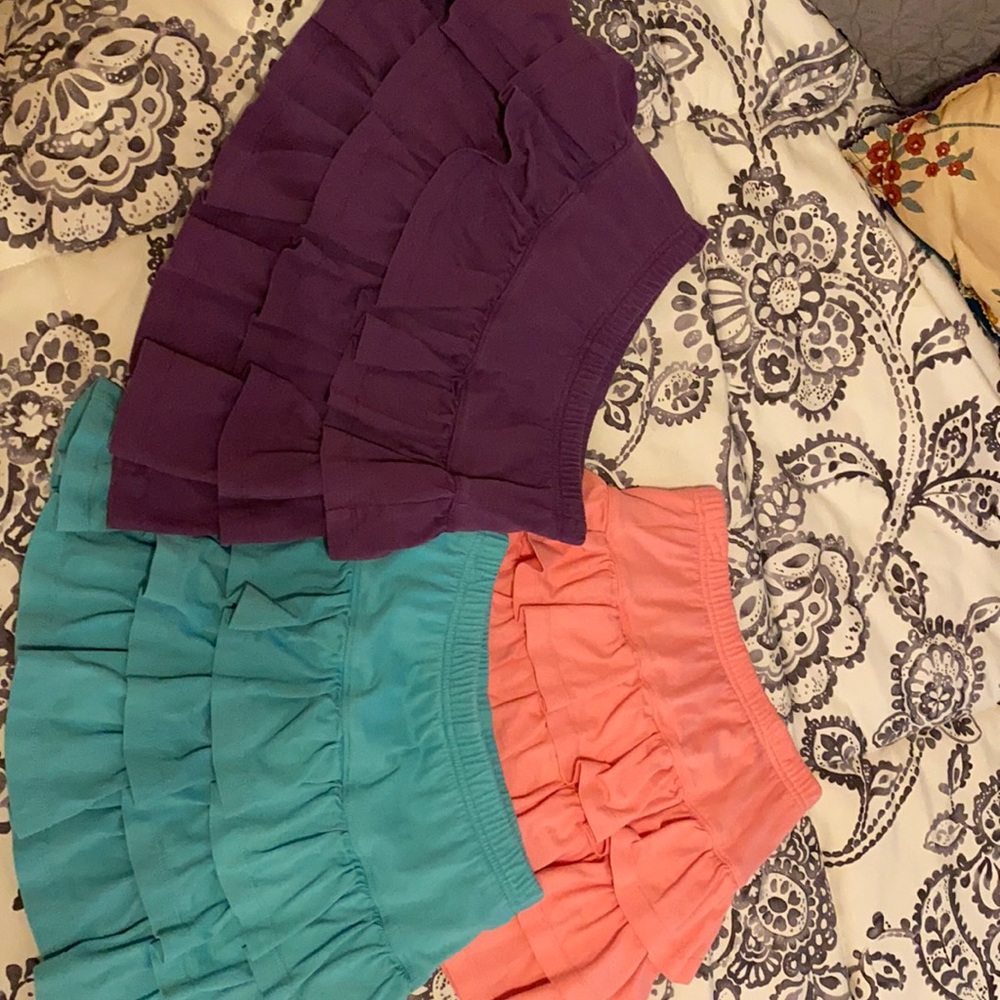 Hanna Anderson Tiered Skirt with built in shorts